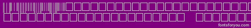 V500003 Font – Green Fonts on Purple Background