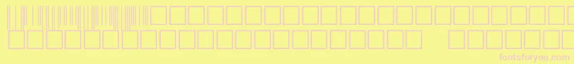 V500003 Font – Pink Fonts on Yellow Background