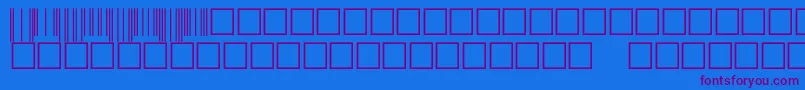V500003 Font – Purple Fonts on Blue Background