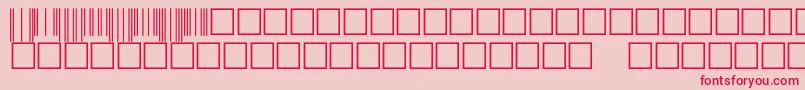 V500003 Font – Red Fonts on Pink Background