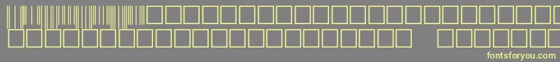 V500003 Font – Yellow Fonts on Gray Background