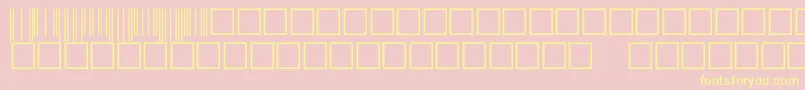 V500003 Font – Yellow Fonts on Pink Background