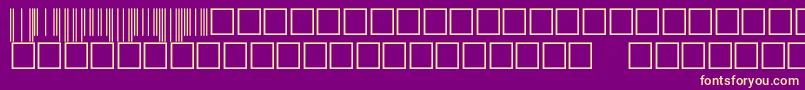 V500003 Font – Yellow Fonts on Purple Background