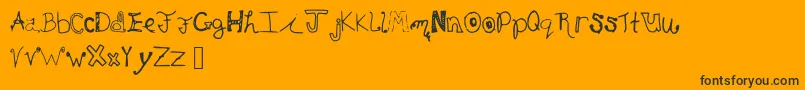 Eloncommunity Font – Black Fonts on Orange Background