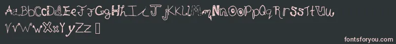 Eloncommunity Font – Pink Fonts on Black Background