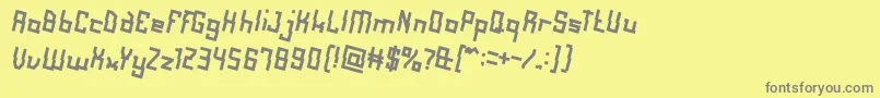AlotOfLove Font – Gray Fonts on Yellow Background