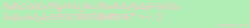 AlotOfLove Font – Pink Fonts on Green Background
