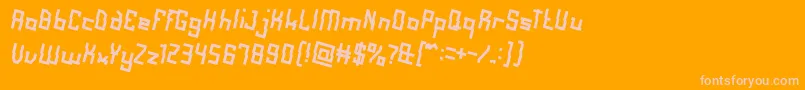 AlotOfLove Font – Pink Fonts on Orange Background