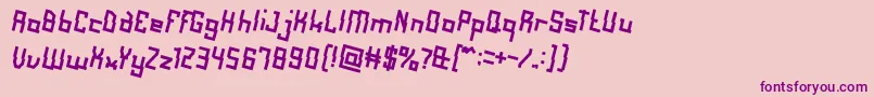 AlotOfLove Font – Purple Fonts on Pink Background