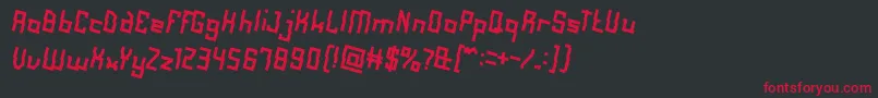 AlotOfLove Font – Red Fonts on Black Background