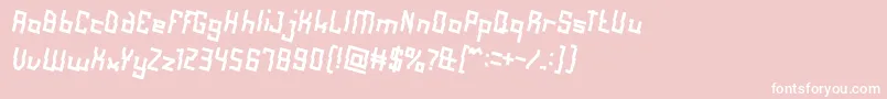 AlotOfLove Font – White Fonts on Pink Background
