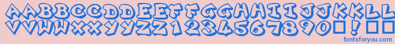 Más sobre la fuente Plok ffy fuente Plok ffy – Fuentes Azules Sobre Fondo Rosa