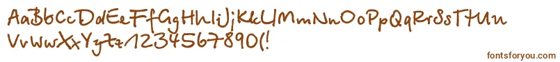 Betinas Font – Brown Fonts on White Background