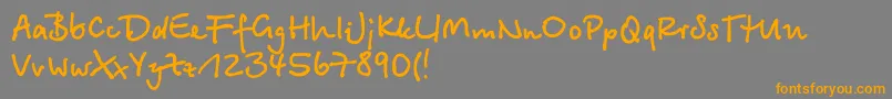 More about Betinas Font Betinas Font – Orange Fonts on Gray Background