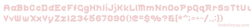 Gohan ffy Font – Pink Fonts on White Background