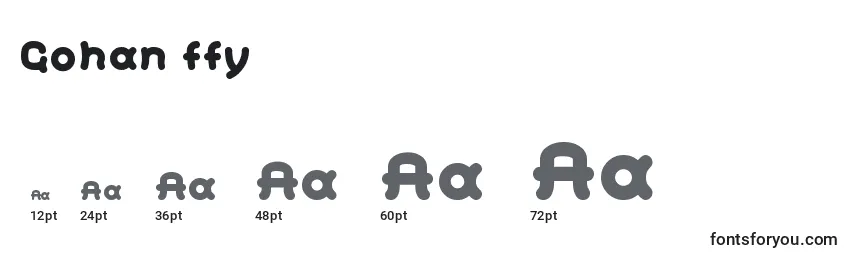 Gohan ffy Font Sizes