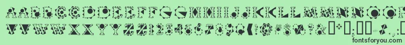 Vtcrystalbalzacフォントについての詳細 フォントVtcrystalbalzac – 緑の背景に黒い文字