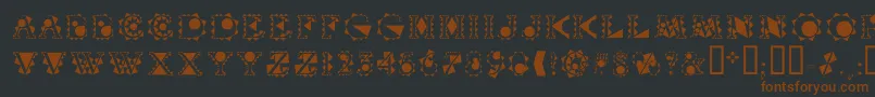 Weitere Informationen zur Vtcrystalbalzac-Schriftart Vtcrystalbalzac-Schriftart – Braune Schriften auf schwarzem Hintergrund