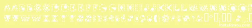 More about Vtcrystalbalzac Font Vtcrystalbalzac Font – White Fonts on Yellow Background