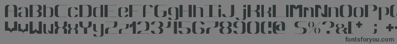 Hyperbola Font – Black Fonts on Gray Background