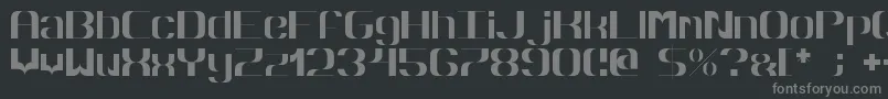 Więcej informacji o czcionce Hyperbola Czcionka Hyperbola – szare czcionki na czarnym tle
