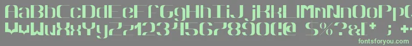 Hyperbola Font – Green Fonts on Gray Background