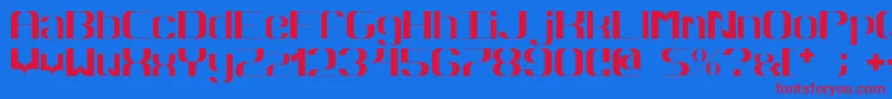 fuente Hyperbola – Fuentes Rojas Sobre Fondo Azul