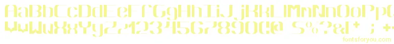 Hyperbola Font – Yellow Fonts on White Background
