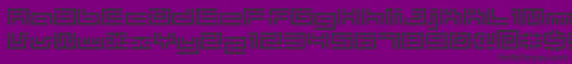 Bmtube-fontti – mustat fontit violetilla taustalla