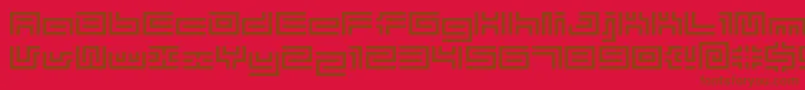 Bmtube-fontti – ruskeat fontit punaisella taustalla