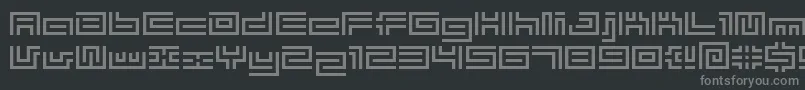 Шрифт Bmtube – серые шрифты на чёрном фоне