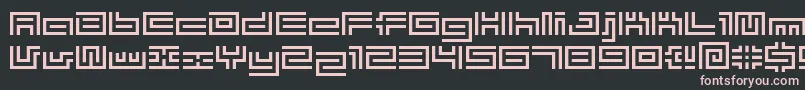 Шрифт Bmtube – розовые шрифты на чёрном фоне