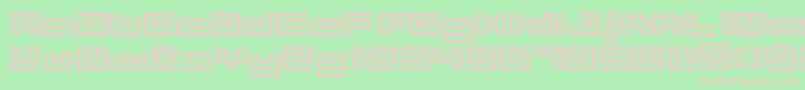 Bmtube Font – Pink Fonts on Green Background