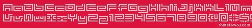 fuente Bmtube – Fuentes Rosadas Sobre Fondo Rojo