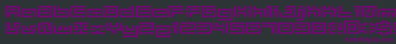 Шрифт Bmtube – фиолетовые шрифты на чёрном фоне