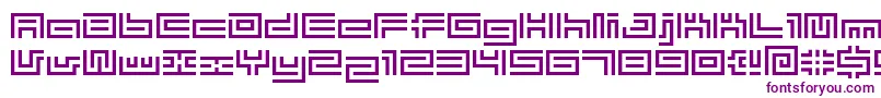 Шрифт Bmtube – фиолетовые шрифты на белом фоне