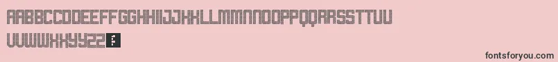 ChristmasSweater Font – Black Fonts on Pink Background