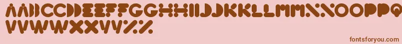 HighLogic Font – Brown Fonts on Pink Background