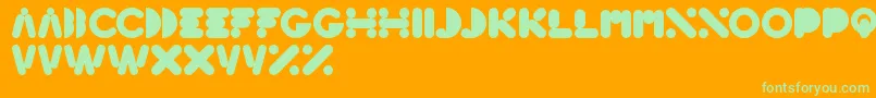 HighLogic Font – Green Fonts on Orange Background