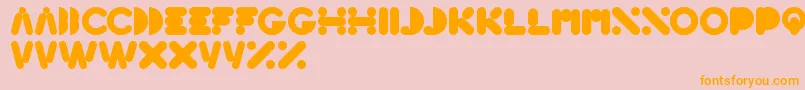 HighLogic Font – Orange Fonts on Pink Background