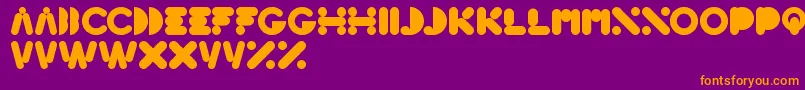 HighLogic Font – Orange Fonts on Purple Background