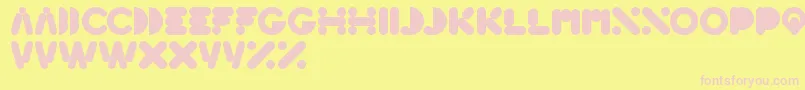 HighLogic Font – Pink Fonts on Yellow Background