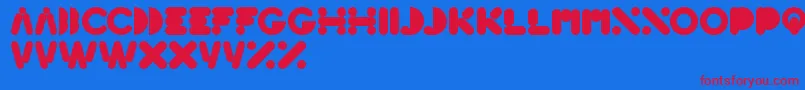 HighLogic-fontti – punaiset fontit sinisellä taustalla