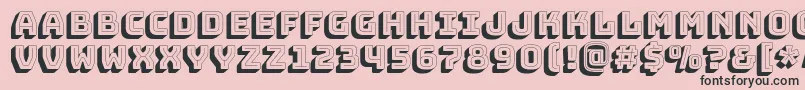 BungeeshadeRegular Font – Black Fonts on Pink Background