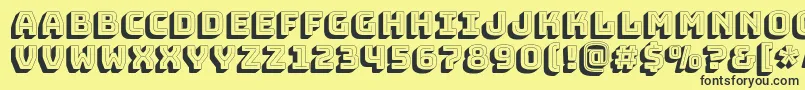 BungeeshadeRegular Font – Black Fonts on Yellow Background