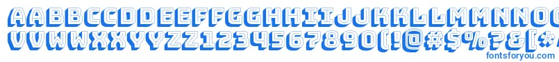 BungeeshadeRegular Font – Blue Fonts on White Background