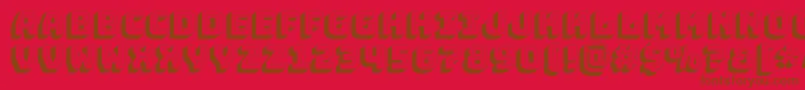 BungeeshadeRegular Font – Brown Fonts on Red Background