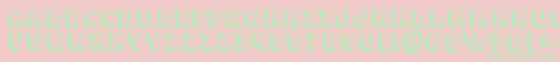 BungeeshadeRegular Font – Green Fonts on Pink Background