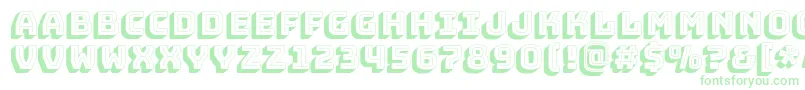 BungeeshadeRegular Font – Green Fonts on White Background