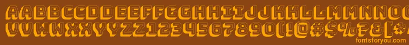 BungeeshadeRegular Font – Orange Fonts on Brown Background